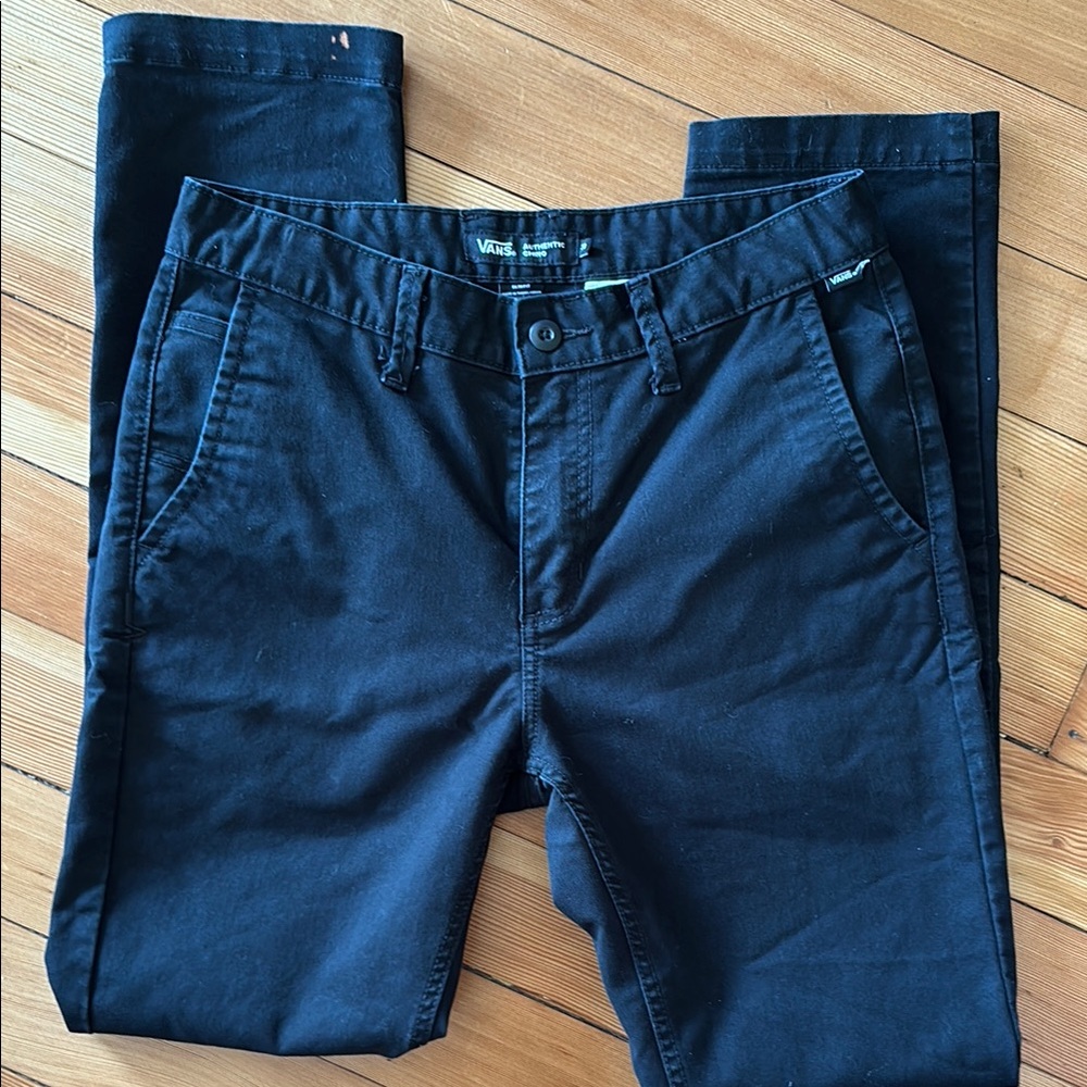 Vans Authentic Chino Black Slim Fit Pants size 30